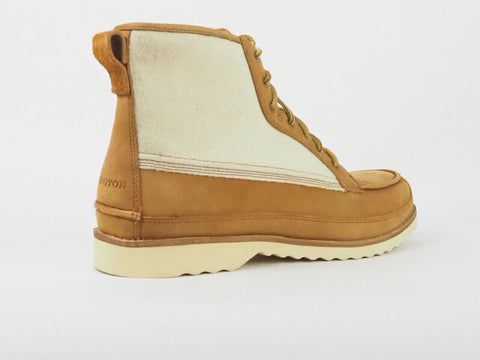 Mens Timberland 82583 Abington Tan Leather Cream Wool Lace Up Boots Made In USA