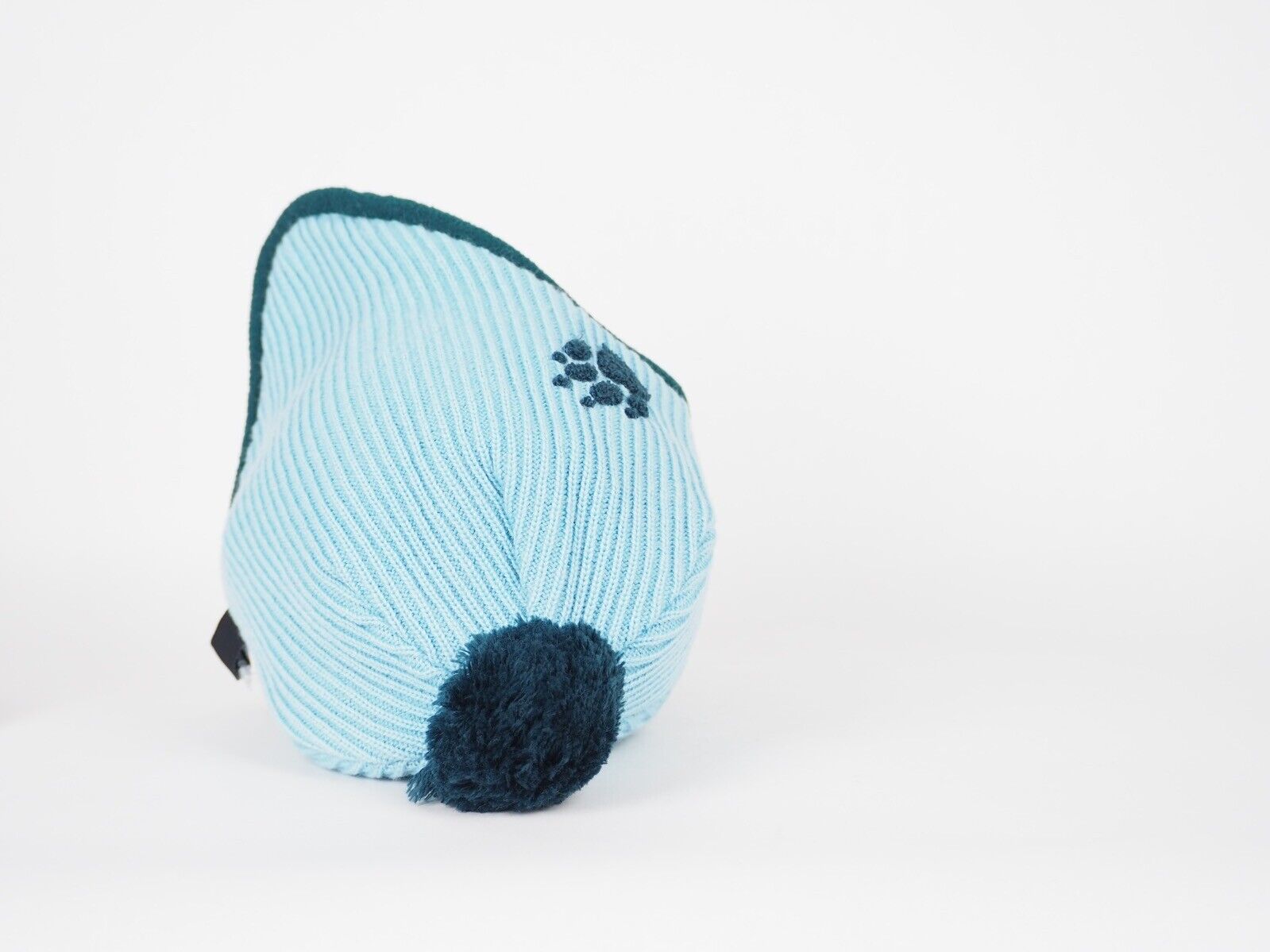 Kids Jack Wolfskin Knitted Pompom Hat 1901091 Mineral Blue Ear Cap Warm Beanie - London Top Style