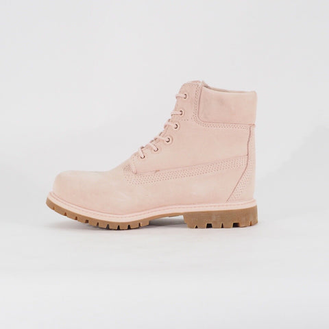 Womens Timberland Premium 6 Inch A1P7C Pink Leather Lace Casual Walking Boots