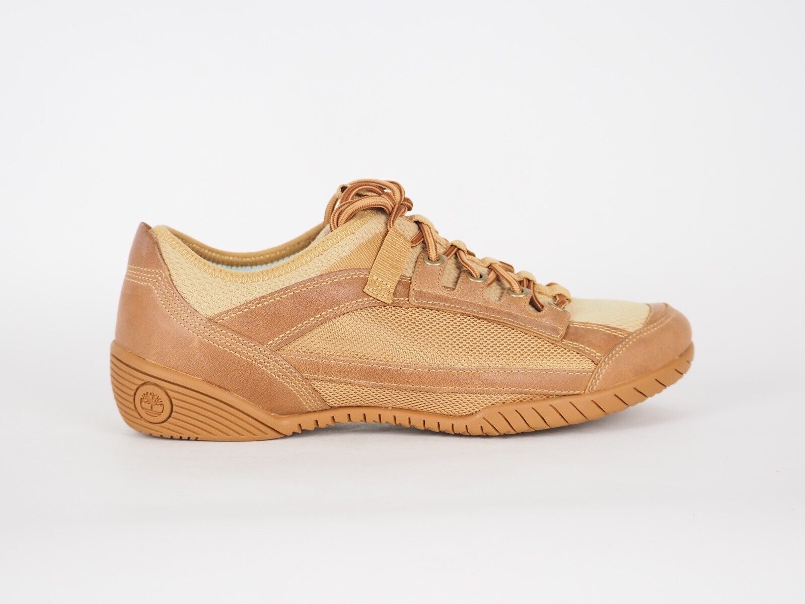 Womens Timberland Richter 25645 Tan Leather Casual Low Trainers Everyday Shoes