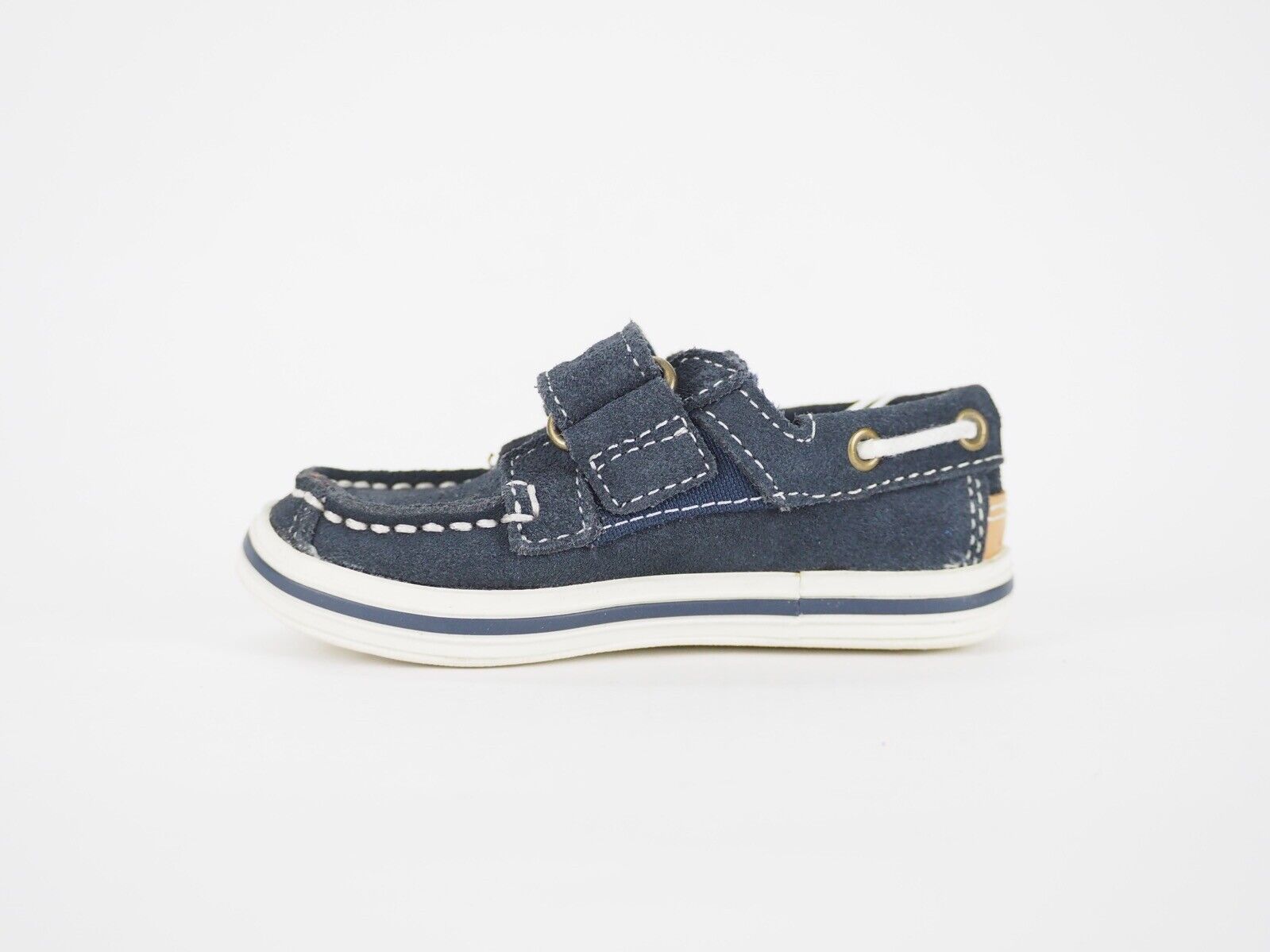 Boys Timberland Casco Bay 4387R Navy Blue Leather Casual Toddlers Boat Shoes - London Top Style