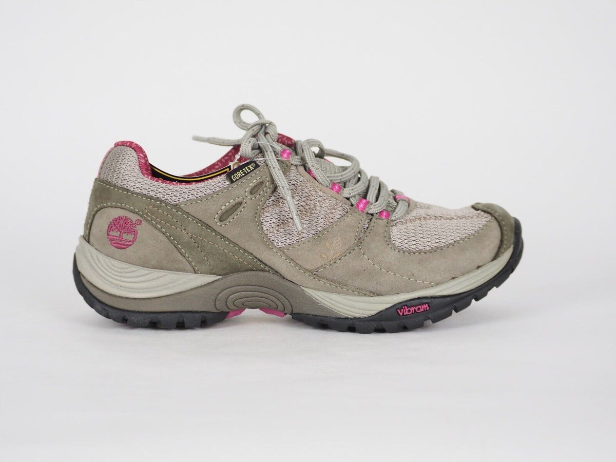 Womens Timberland Lionshed GTX 56678 Grey / Pink Casual Hikers Low Hiking Shoes