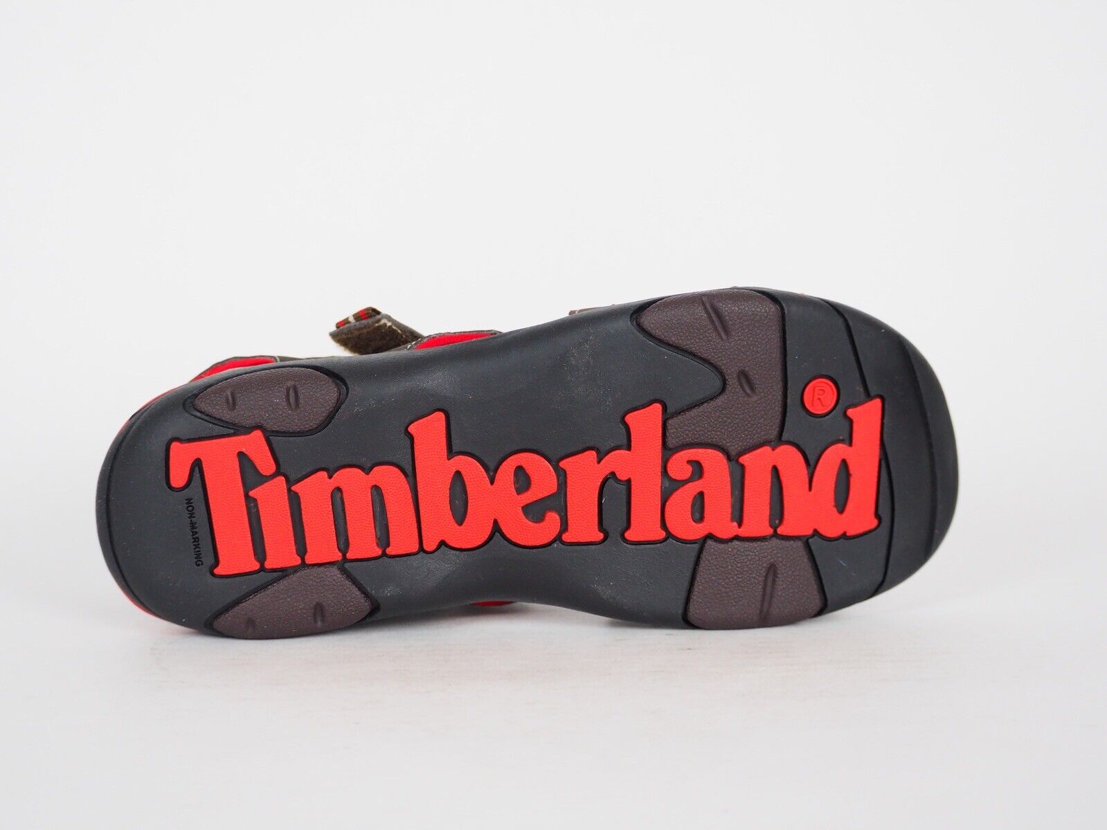 Boys Timberland Dunebuggy 2 Strap 3791R Brown Leather 2 Strap Summer Sandals