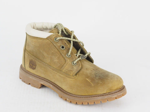 Womens Timberland Nellie 26615 Golden Brown Leather Waterproof Chukka Boots