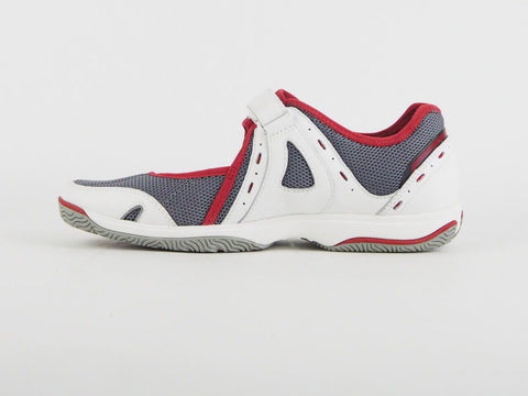 Womens Timberland Mary Jane 27645 White Grey Textile Touch Fasten Comfort Shoes - London Top Style