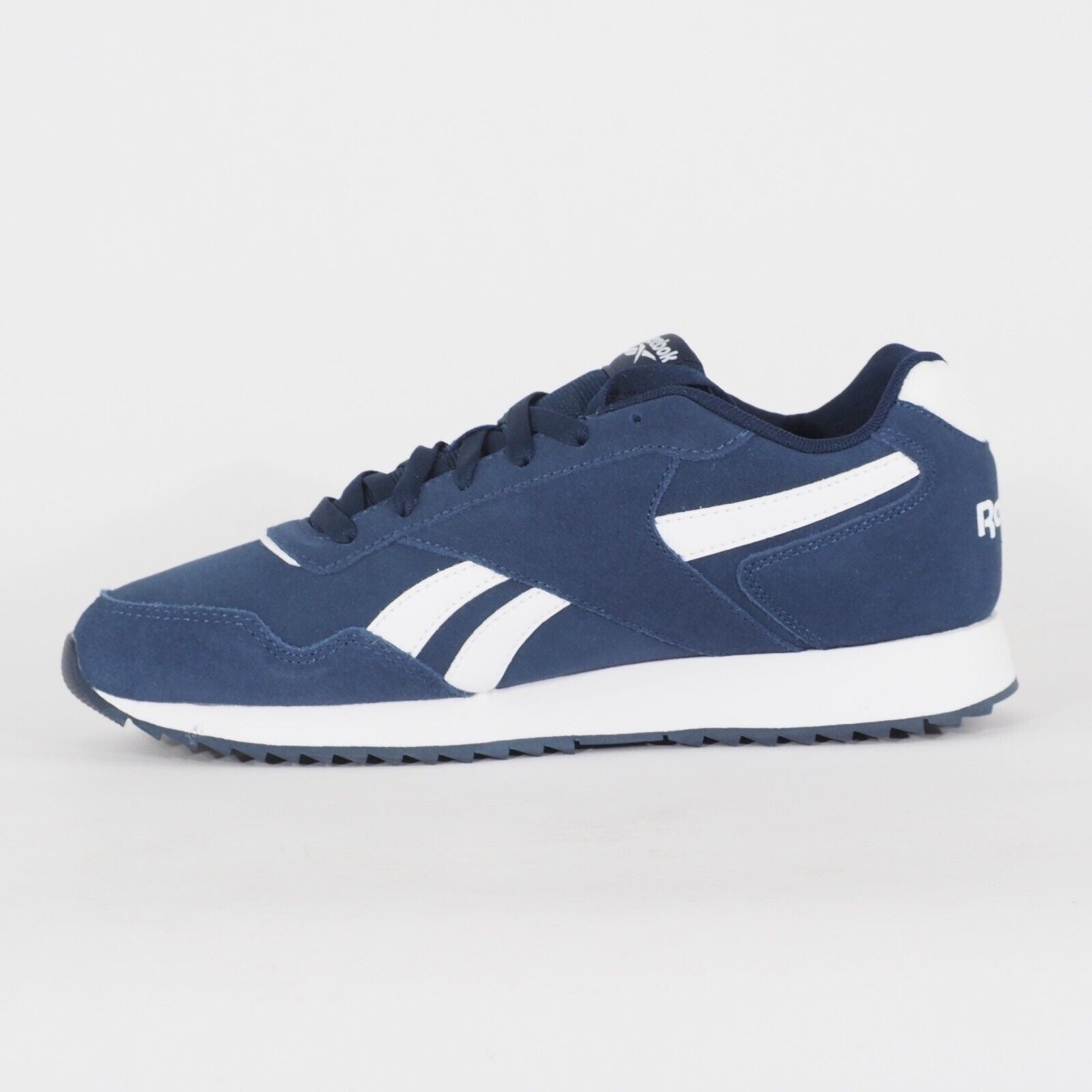 Reebok Glide Ripple GZ5215 Navy Course A Pied Lace Up Suede Navy White Trainers