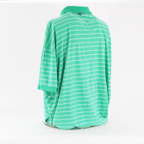 Mens Ben Sherman Short Sleeve Polo Green Colared Button Up Cotton Casual T-Shirt