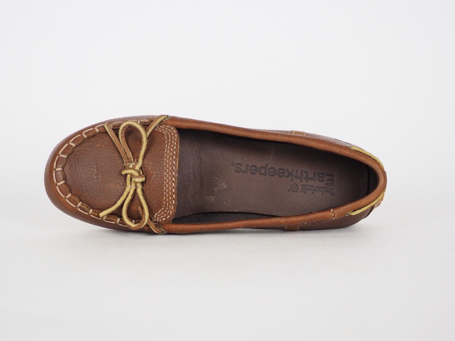 Womens Timberland EK Casca 3731R Brown Leather Moccasin Shoes - London Top Style