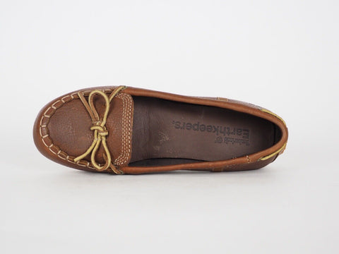 Womens Timberland EK Casca 3731R Brown Leather Moccasin Shoes - London Top Style