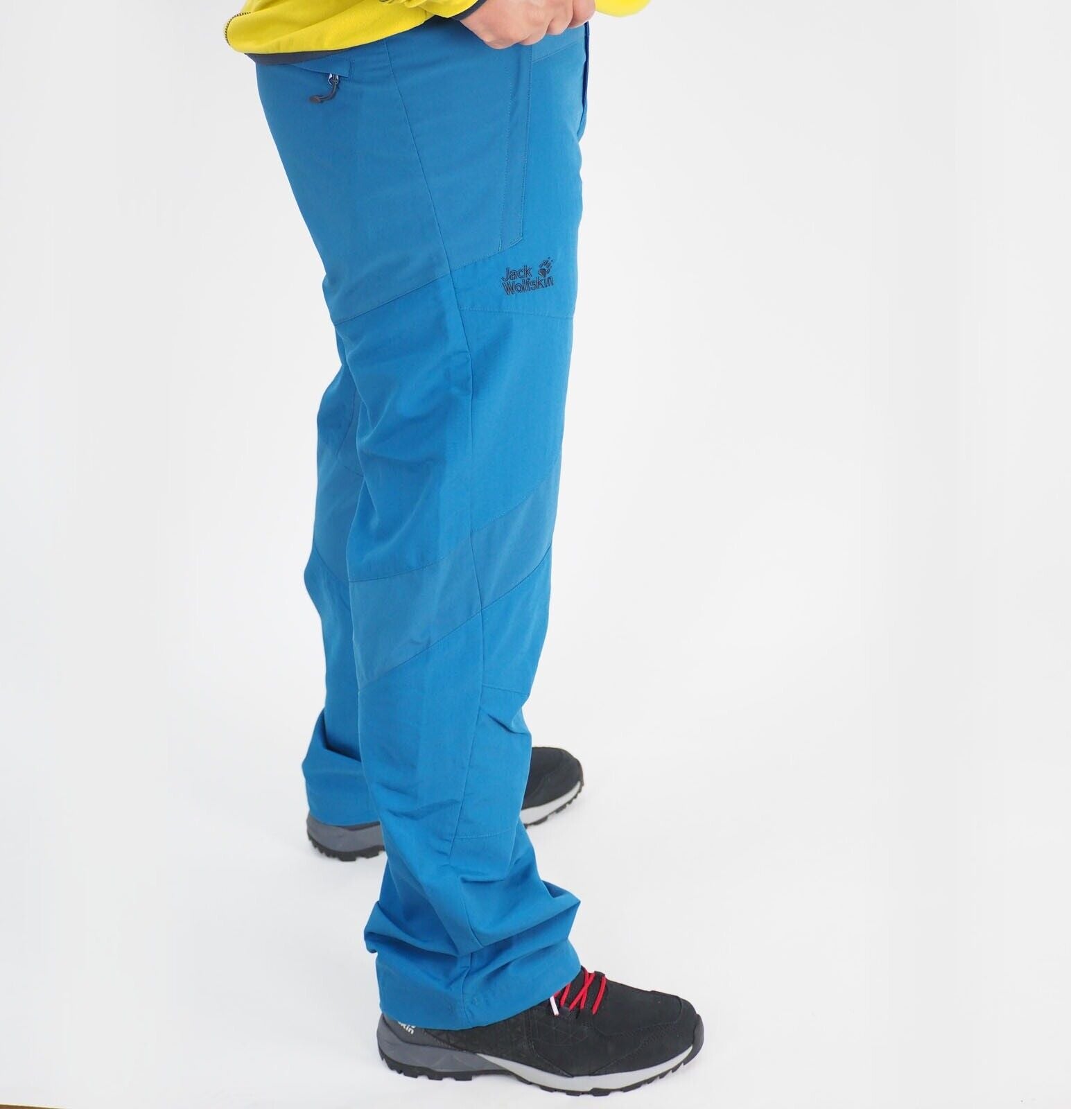 Mens Jack Wolfskin Vector 1501982 Moroccan Blue Warm Windproof Hiking Trousers