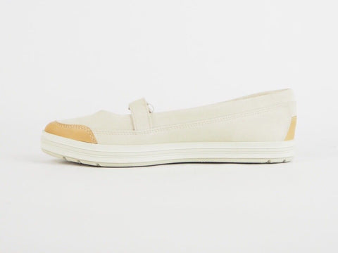 Womens Timberland Earthkeepers Casco Bay MJ 3956R Beige Leather Slip On Loafers