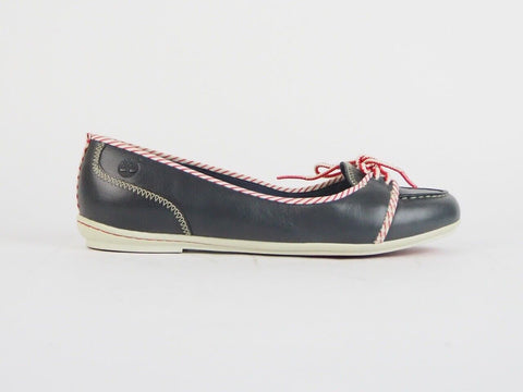 Womens Timberland Ek Belle Island 24647 Leather Lace Up Black Casual Loafers - London Top Style