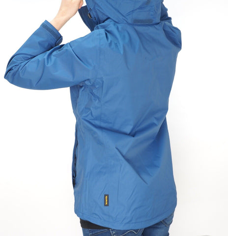 Womens Jack Wolfskin Pouring Rain 5009002 Ocean Wave Zip Up Waterproof Jacket - London Top Style