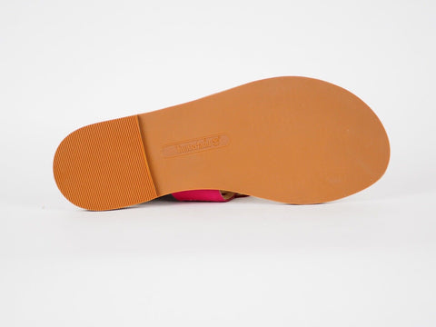 Womens Timberland Sheafe Vivacious A14JO Magenta Leather Casual Thong Slipper