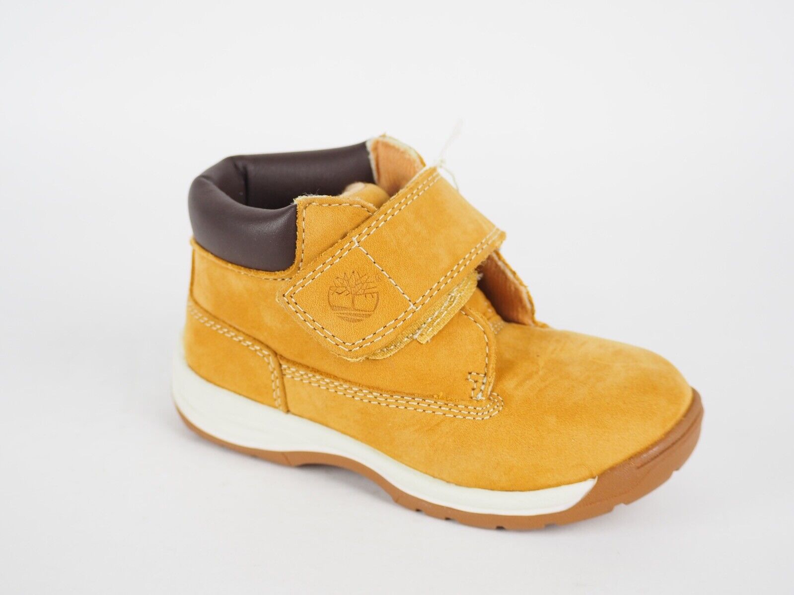 Infants Timberland EK 2587R Wheat Leather One Strap Casual Warm Baby Shoes