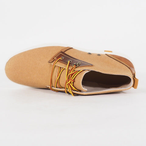 Mens Timberland Amherst Chukka A17OK Wheat Fabric Lace Up Casual Walking Boots