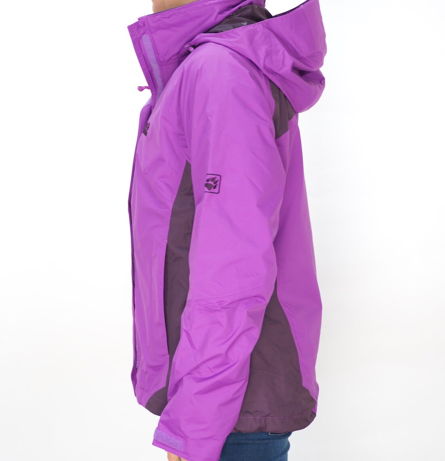 Womens Jack Wolfskin 5006521 Hyacinth Zip Up Warm Hooded Hiking Jacket - London Top Style