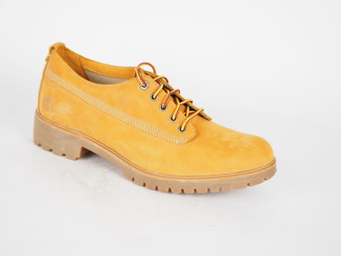 Womens Timberland Lyonsdale 8520B Wheat Leather Lace Up Casual Oxford Shoes UK 8