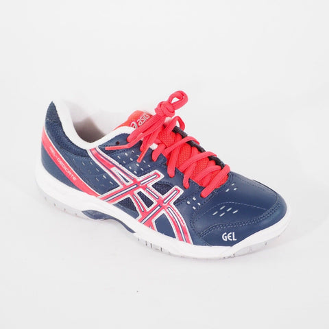 Womens Asics Gel-Dedicate 3 E358Y Lace Up Tennis Sports Trainers Navy Shoes