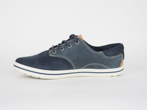 Womens Timberland Casco Bay Oxford 3958R Dark Blue Leather Casual Low Trainers - London Top Style
