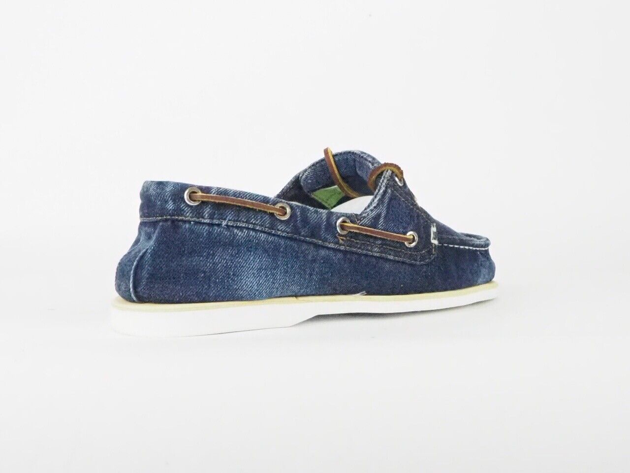 Mens Timberland 2 Eye Navy 67508 Textile Lace Up Boat Casual Shoes