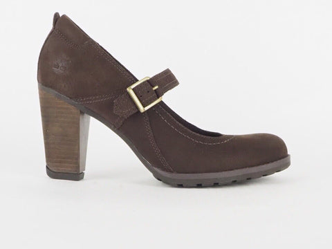 Womens Timberland Earthkeeper 8559R Leather Brown High Heels