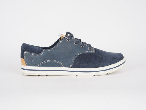 Womens Timberland Casco Bay Oxford 3958R Dark Blue Leather Casual Low Trainers - London Top Style