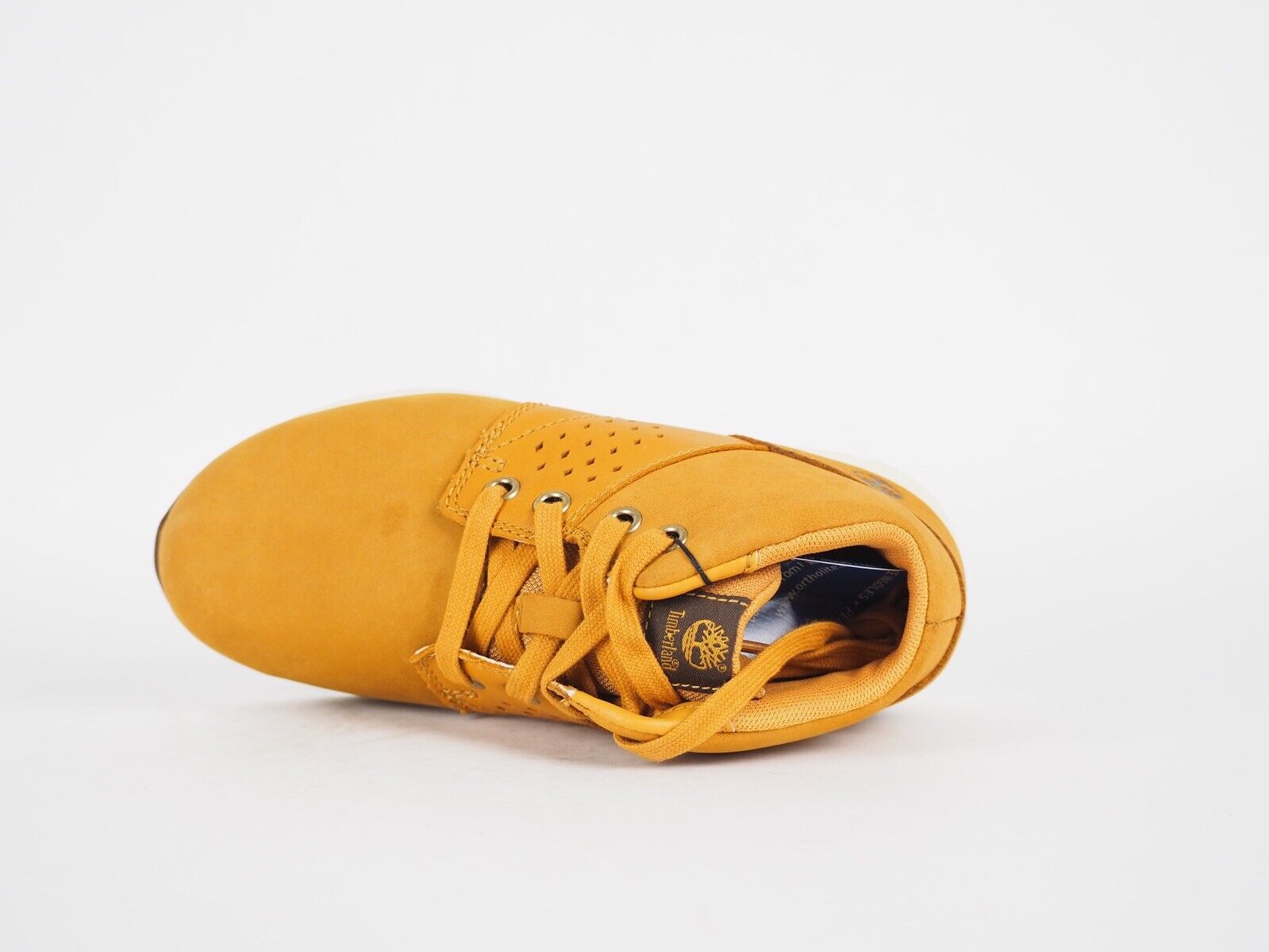 Boys Timberland EK A1FHI Wheat Leather Lace Up Trainers Warm Kids Shoes - London Top Style