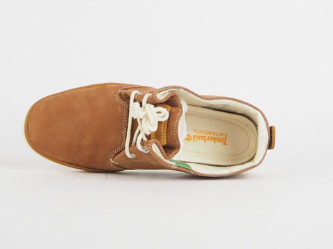 Womens Timberland EK Hookset 8637R Brown Leather Lace Up Casual Walking Shoes