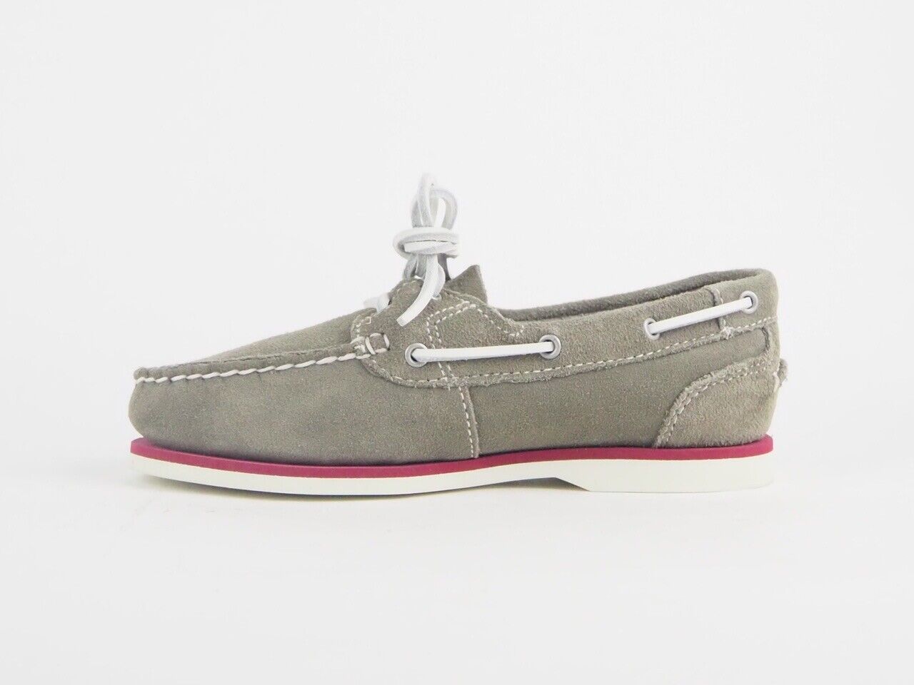 Womens Timberland EK Classic Boat 8224A Grey Suede Boat Casual Ladies Shoes