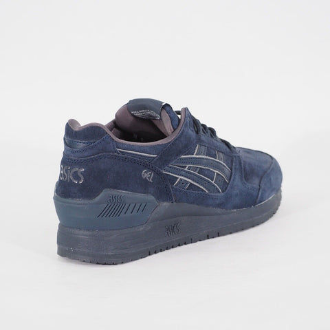 Adults Asics Gel Respector H6B4L Navy Leather Casual Lace Up Walking Trainers