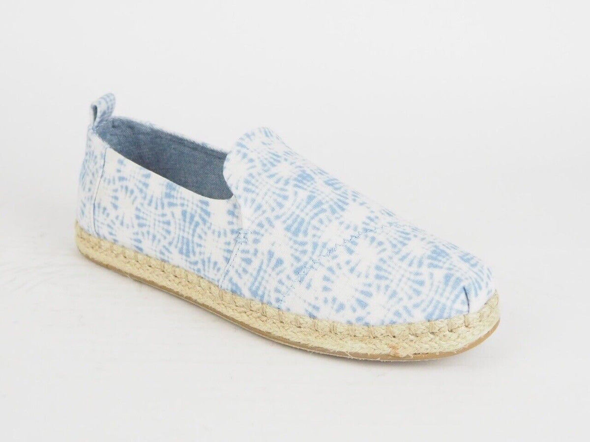 Womens Toms Deconstructed Alpargata Rope Blue Flats Slip On Trainers Uk 4.5 - London Top Style