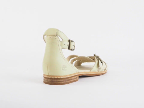 Womens Timberland Earthkeepers 8000R Beige Leather Buckle Heeled Sandals