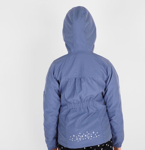 Girls Jack Wolfskin Stormwalk 1603651 Shady Blue Windproof Breathable Jacket - London Top Style