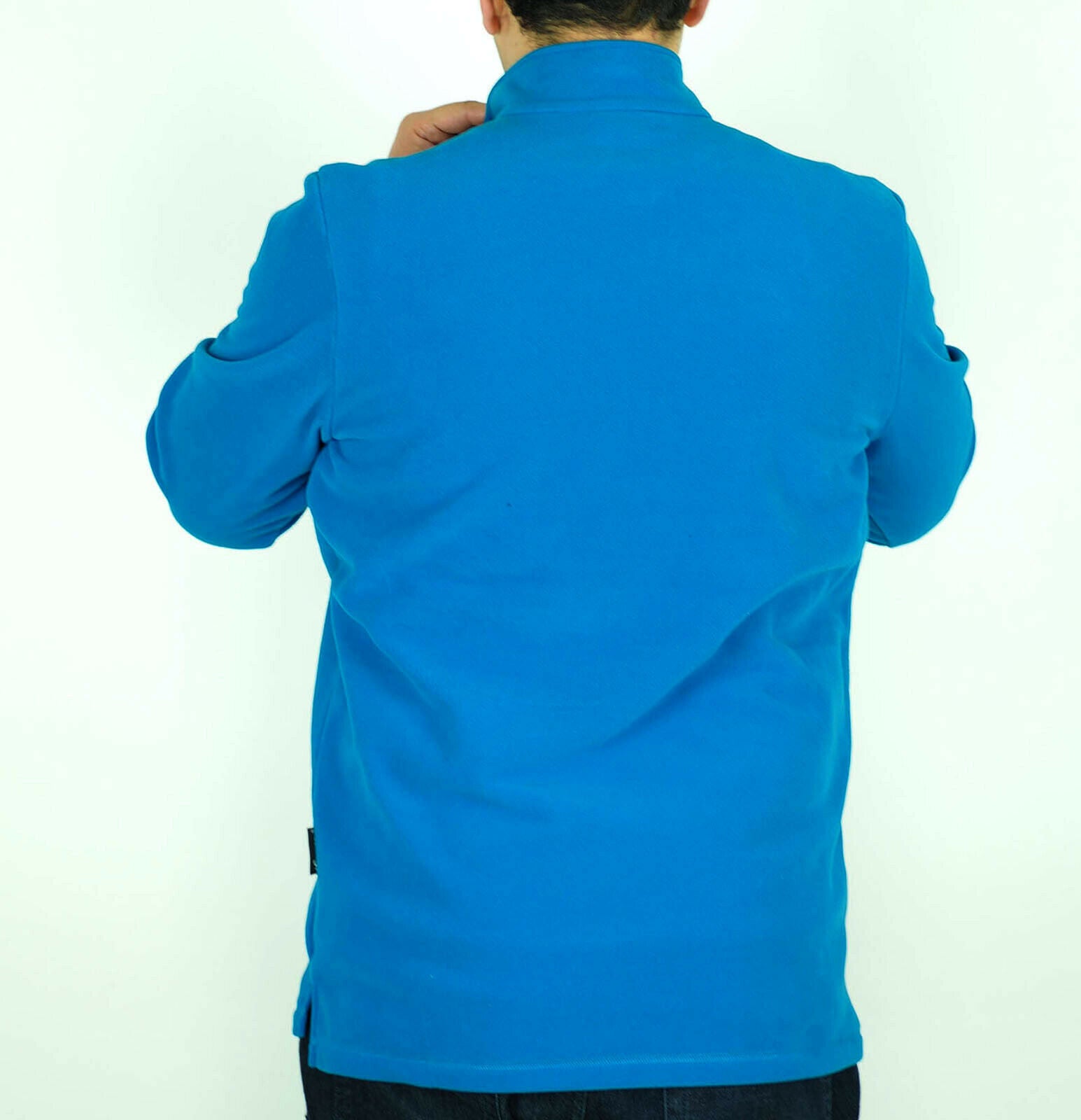 Mens Jack Wolfskin Gecko 1704141 Glacier Blue Half Zip Warm Fleece Sweatshirt - London Top Style