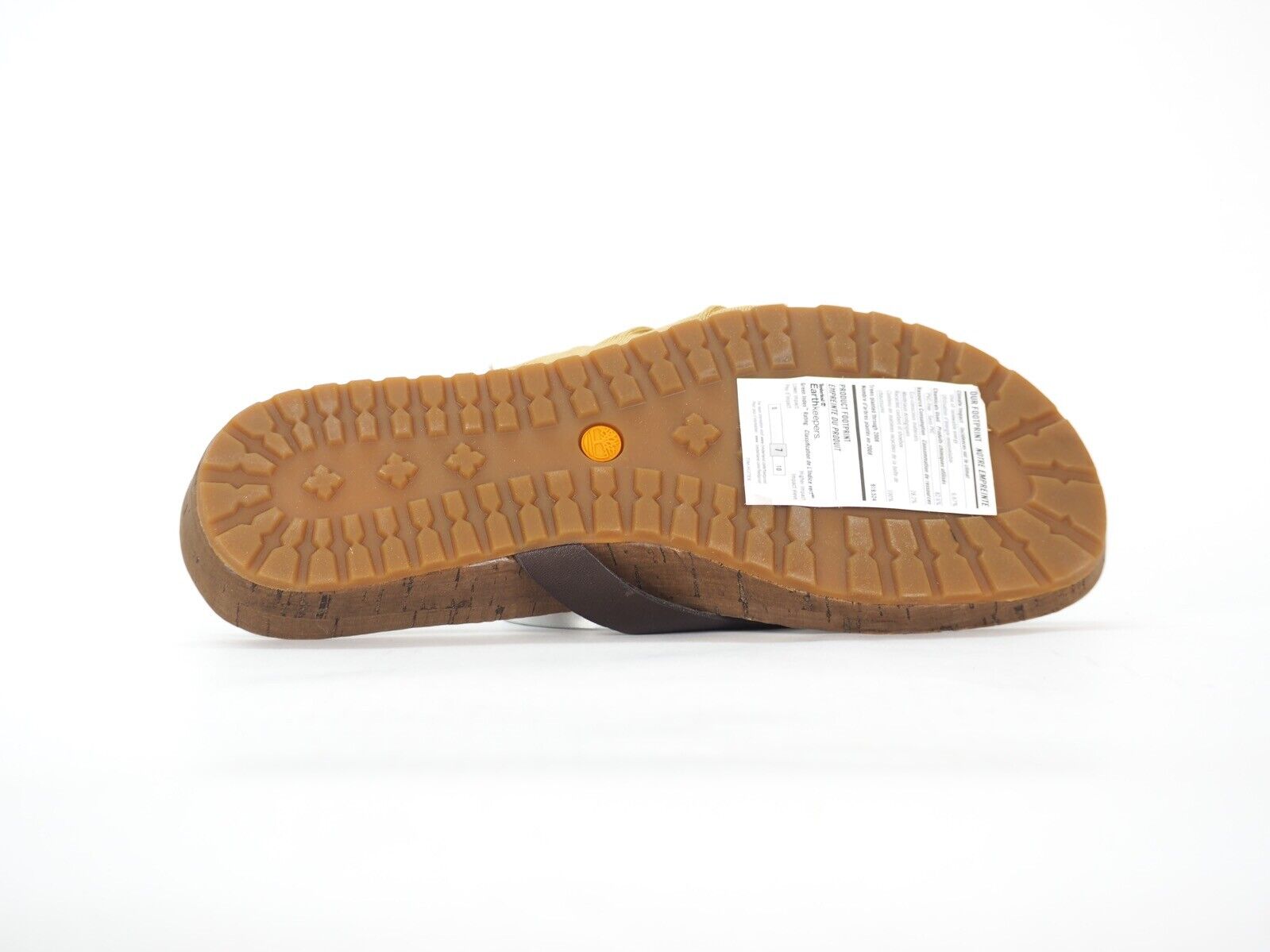 Womens Timberland Estela Thong 24692 Tan Leather Casual Light Summer Flip Flops