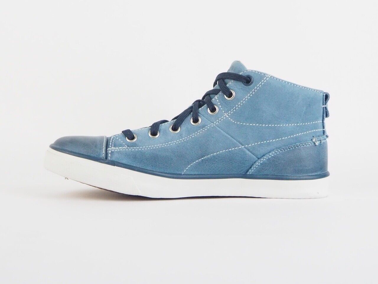 Mens Timberland Earthkeeper Hokcmp CTC LT 5265A Blue Leather Hi Top Trainers - London Top Style