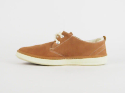 Womens Timberland EK Hookset 8637R Brown Leather Lace Up Casual Walking Shoes