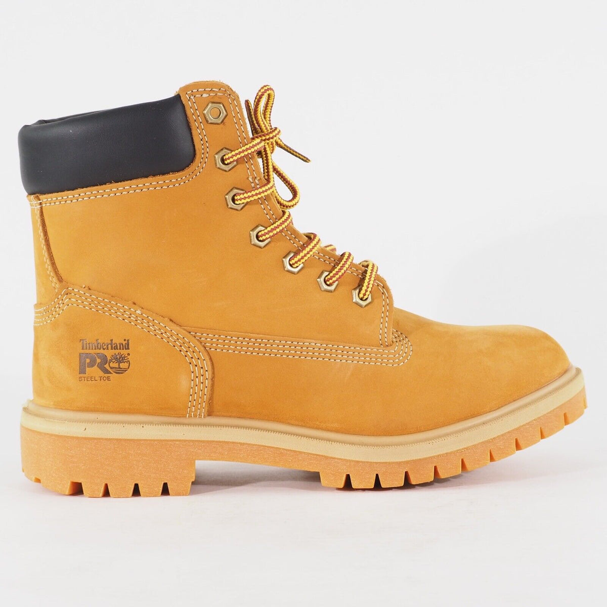 Womens Timberland 6 Inch Safety Boots A1KK6 Wheat Leather Steel Toe Safety Boots