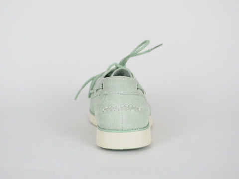 Womens Timberland Lakeville A1GDF Silt Green Suede Moccasin Boat Shoes - London Top Style