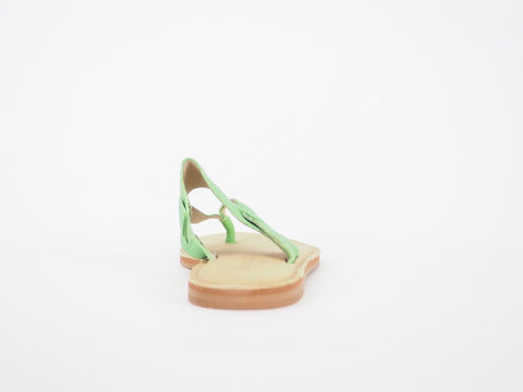 Womens Timberland EK 8166B Light Green Leather Light Summer Thongs Flip Flops