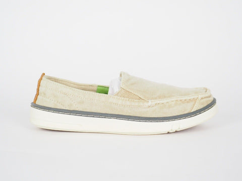 Womens Timberland EK Hookset 8433R Beige Canvas Slip On Shoes - London Top Style