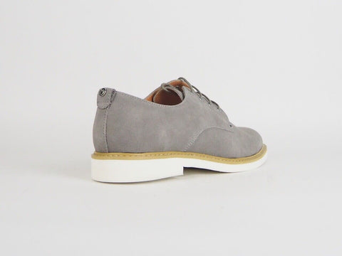 Mens Peter Werth Pegg Suede Derby Grey Lace Up Casual Formal Shoes