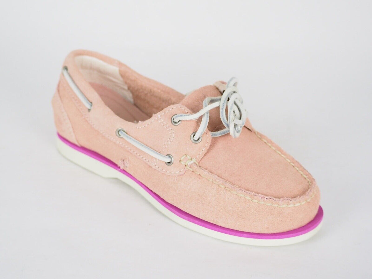 Womens Timberland Marin 8345B Light Pink Leather Flats Casual Boat Sho London Top Style