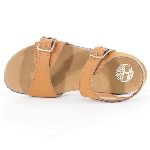 Juniors Timberland Castle Island A4339 Brown Strap Casual Walking Sandals