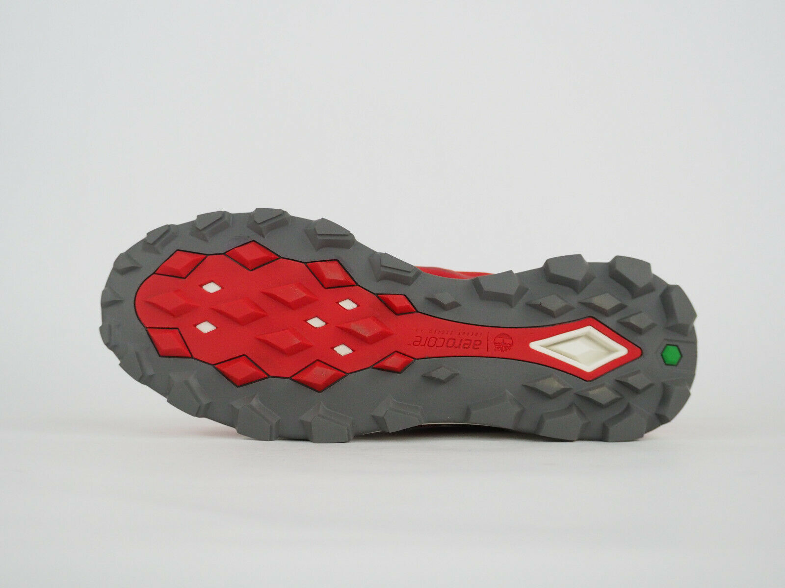 Mens Timberland Brooklyn Oxford A1Z14 Red Textile Lace Walking Hiking Trainers - London Top Style