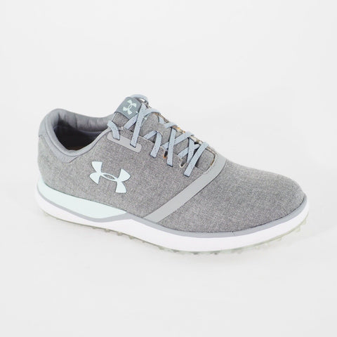 Womens Under Armour Performance SL 3020112 Lace Up Sports Golf Grey Fabric Shoes