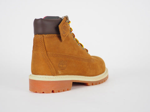 Boys Timberland 6 Inch 14749 Tan Leather Lace Up Winter Chukka Boots