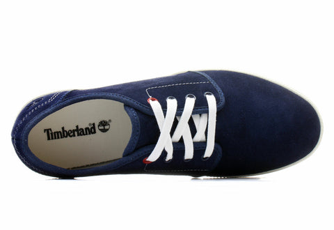 Mens Timberland Newport Bay Suede Plain Toe A154M Navy Lace Up Casual Shoes