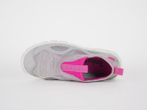 Womens Timberland Wake 58621 Grey Mauve Textile Slip On Active Trainers - London Top Style